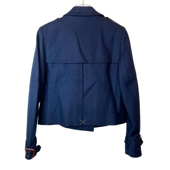 ANN TAYLOR Double Breasted Jacket in Navy Blue Size 2 - Picture 2 of 13